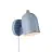 Nordlux Gaston Wandlamp Metaal en Hout Blauw | Geschikt voor E27